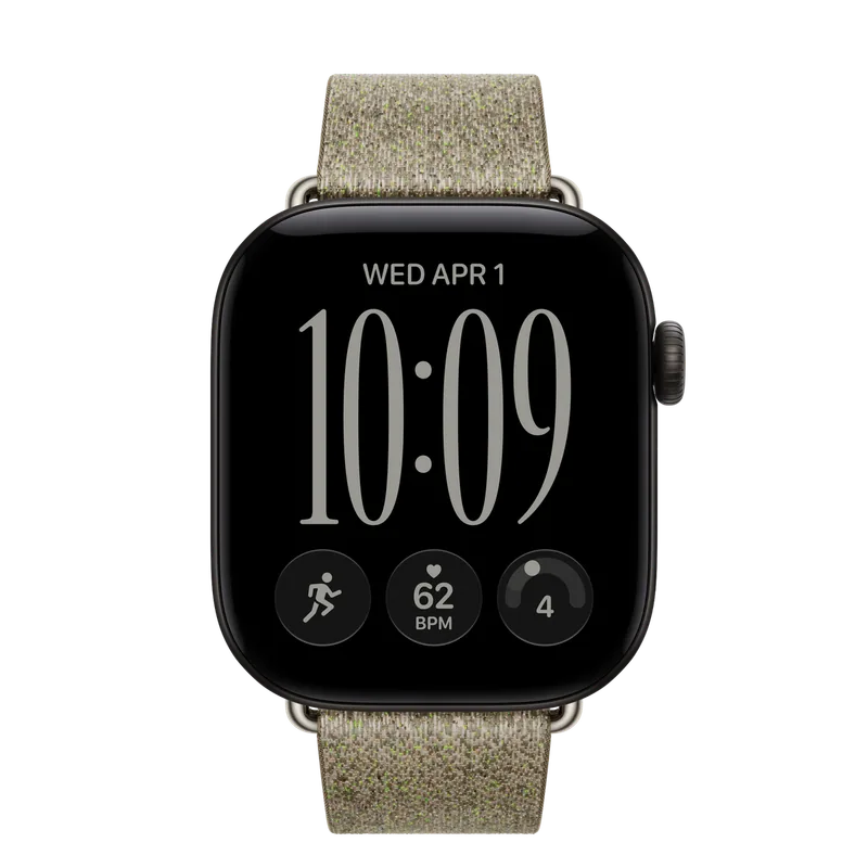 Apple Watch Series 12 42mm, Schwarz Gehäuse, Salbeigrünes Modern Buckle