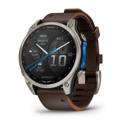 Garmin D2 Mach 2, Titanium / Oxford Brown Leather