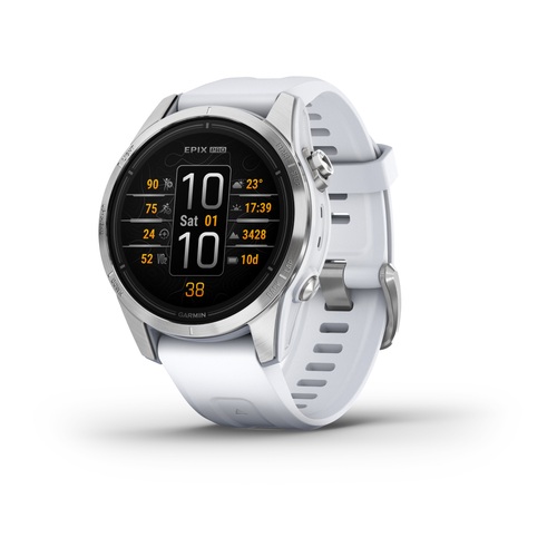 Garmin epix Pro (Gen 2) Standard, Silver / Whitestone