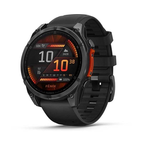 fēnix 8 – 47 mm, AMOLED, Slate Gray with Black Silicone Band