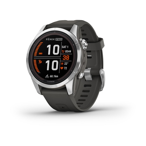 Garmin fēnix 7S Pro Solar, Silver / Graphite