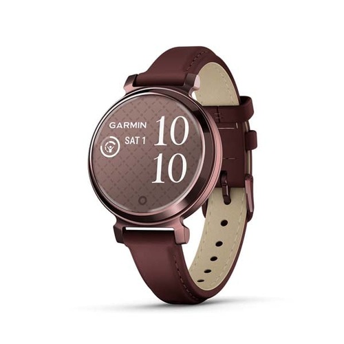 Garmin Lily 2 Classic, Dark Bronze with Mulberry Leather Band