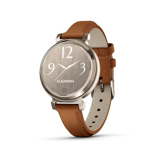Lily 2 Classic, Cream Gold with Tan Leather Band