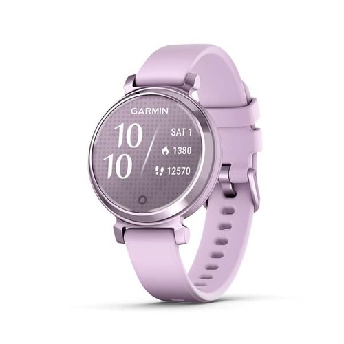 Lily 2, Metallic Lilac with Lilac Silicone Band