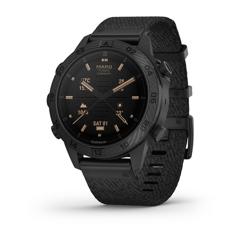Garmin MARQ Commander (Gen 2) – Carbon Edition, Fused Carbon Fiber / Black Nylon